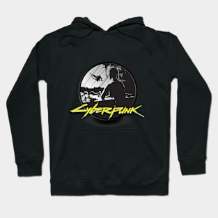 Cyberpunk metal and yellow Hoodie